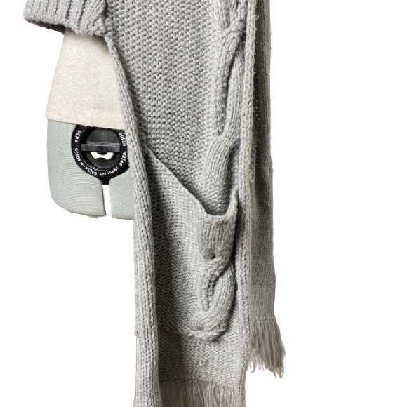 EUC Mystree Gray Super Soft Shrug Duster w/ Pockets Size Small - Picture 5 of 7